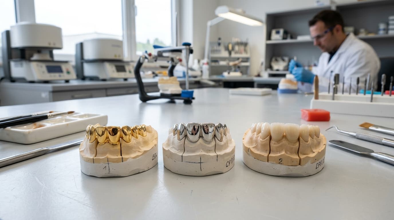 Custom Dental Crowns (Gold, Silver & Ceramic)